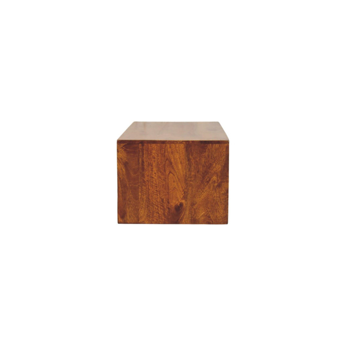 Wooden tv stand on a white background