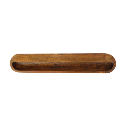 Back view of Floating Chestnut Console