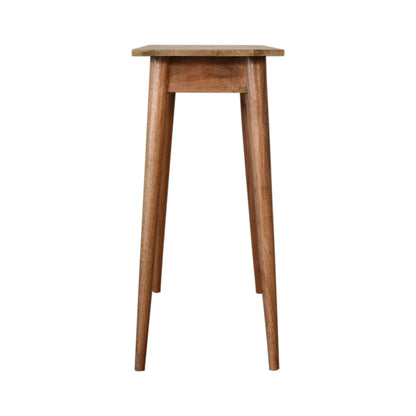 Side profile of Mini Nordic Style Writing Desk showing full height and Nordic legs