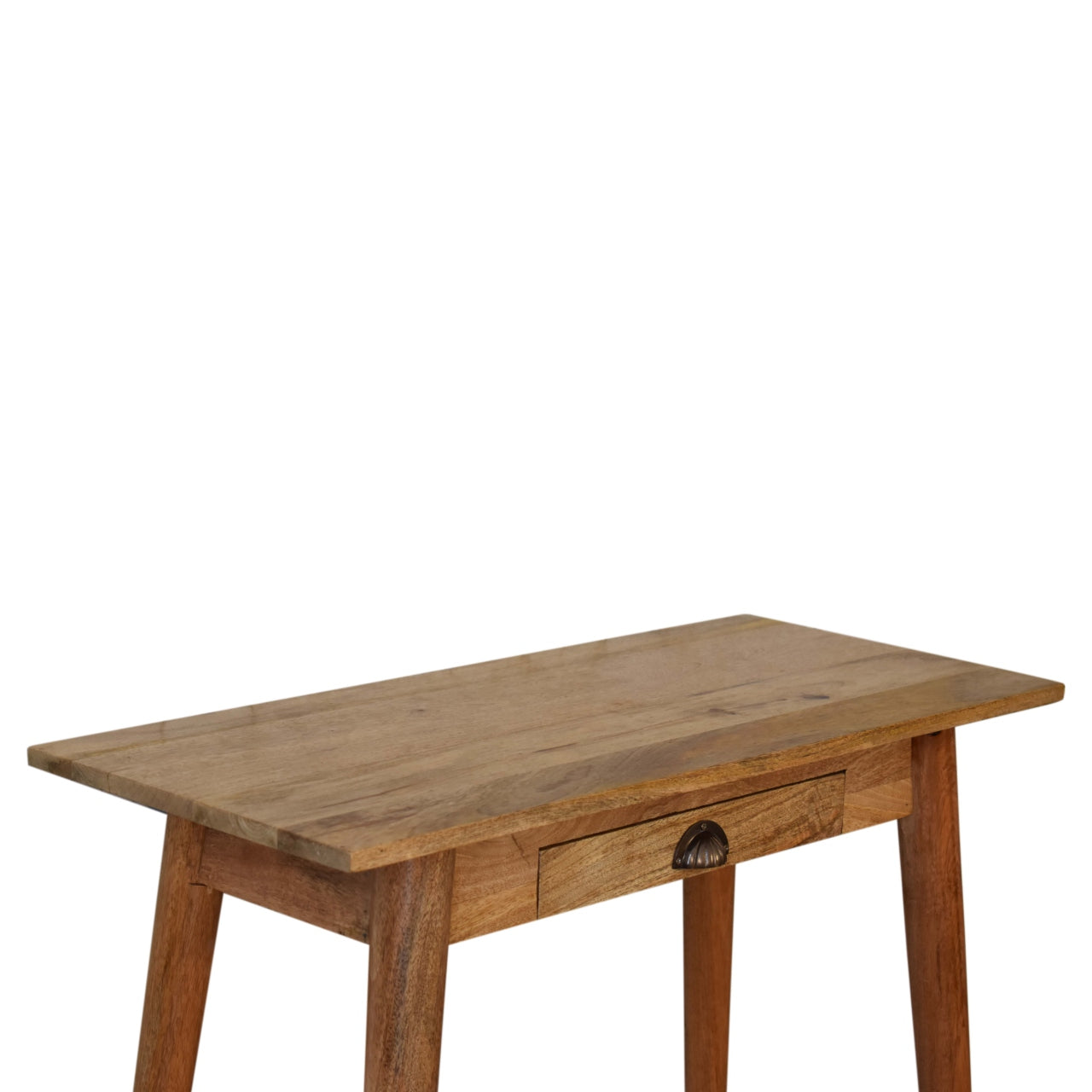 Top-down view of Mini Nordic Style Writing Desk showing full tabletop surface and oak finish