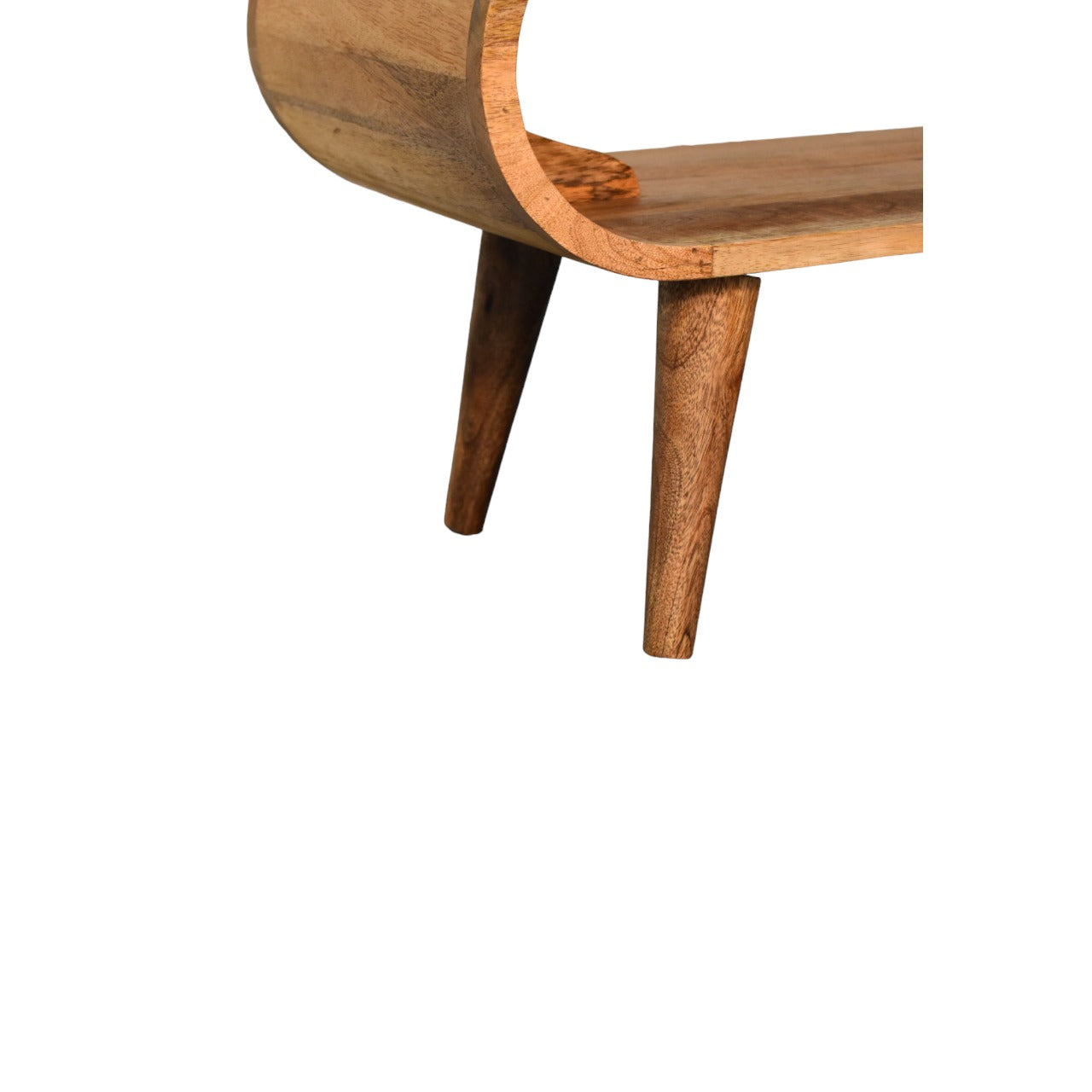 Close lower left angle of Nordic Style Coffee Table highlighting Nordic-style legs