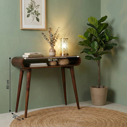Nordic Style Console Table with dimensions: 80 cm height, 90 cm width, 35 cm depth