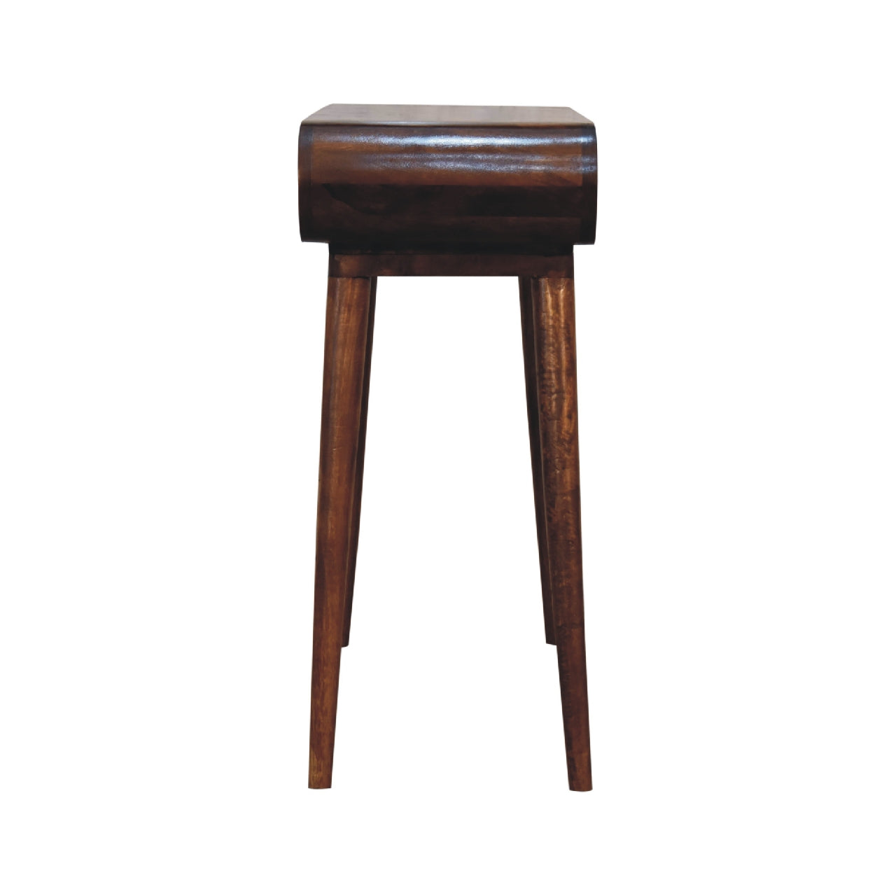 Side profile of Nordic Style Console Table showing full height and Nordic legs