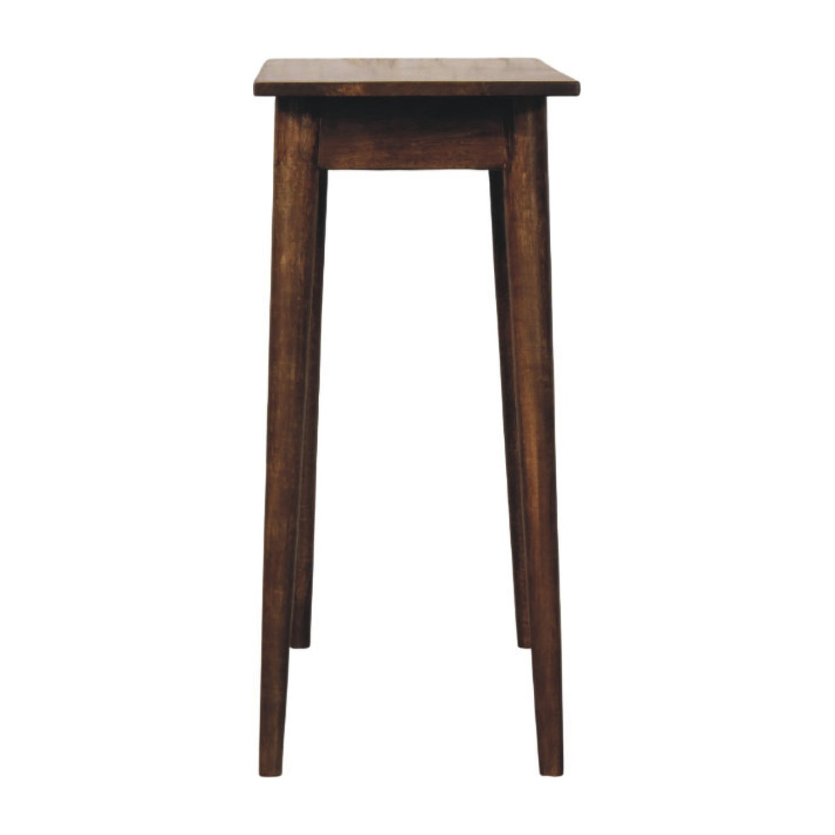 Wooden writing desk on a white background