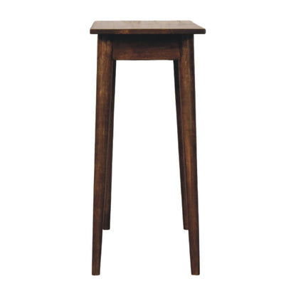 Wooden writing desk on a white background