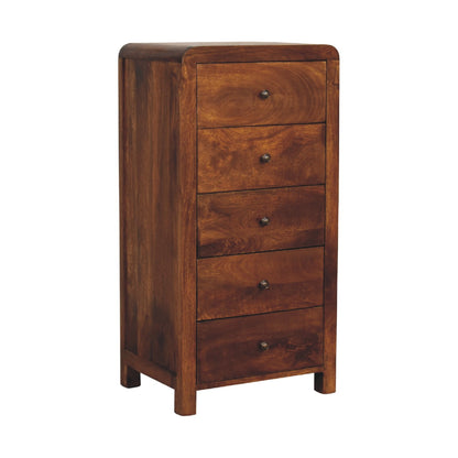 Left angle view of Tallboy showing depth and profile
