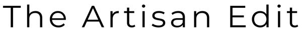 The Artisan Edit logo black, transparent background