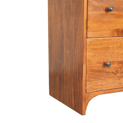 Wooden dresser on a white background