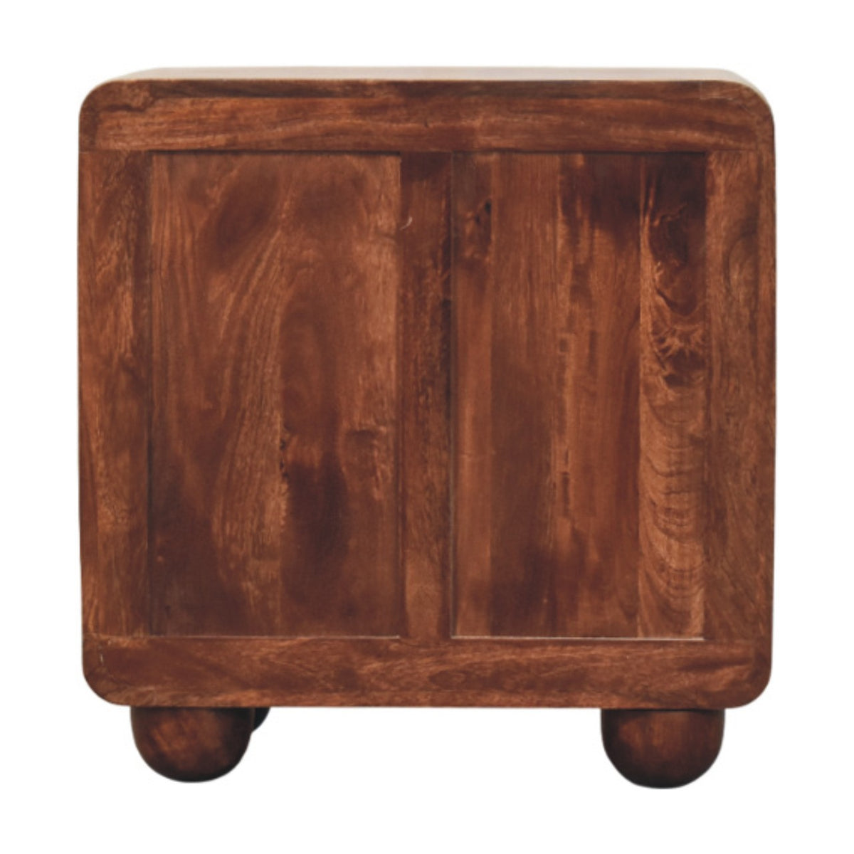 Wooden chest with a rustic finish on a white background