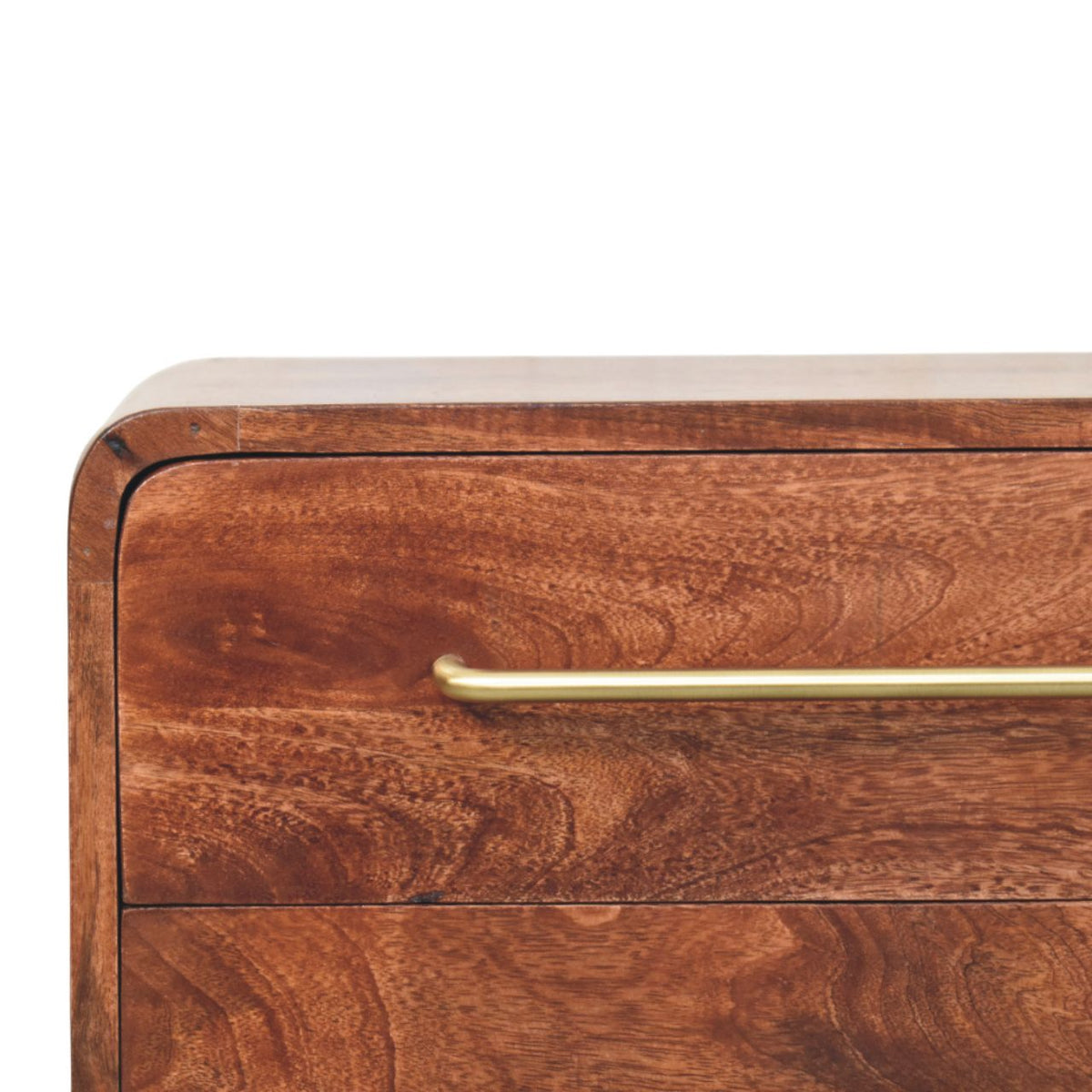 Close-up of a wooden chest on a white background